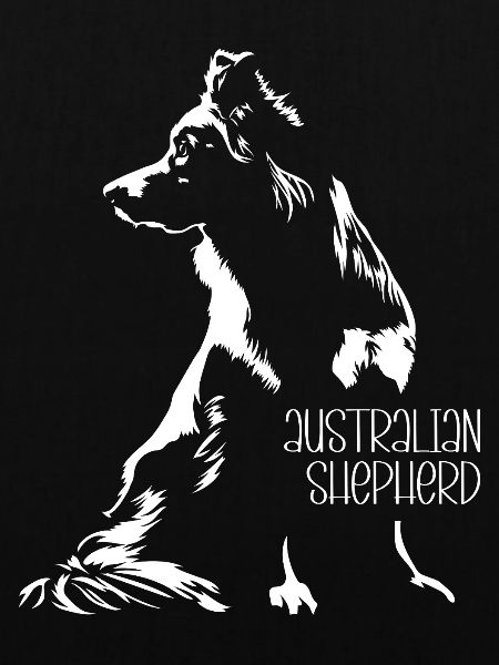 Australian Shepherd Silhouette Aussie Wilsigns