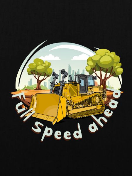 Bulldozer voll in fahrt