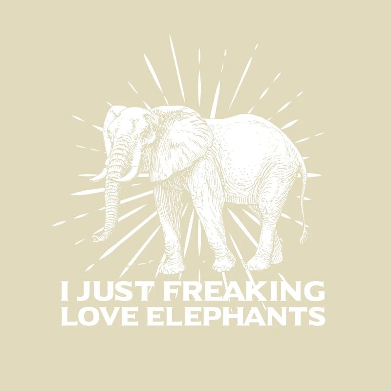 Elefant vintage Symbol bunt Muster Tier Geschenk