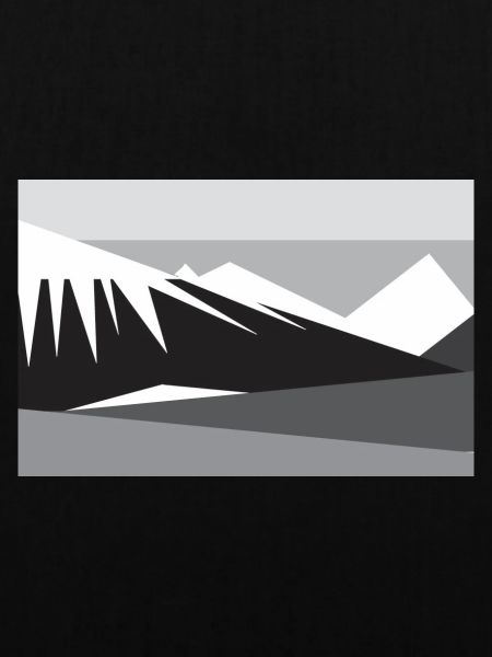 Geometische Bergsilhouette