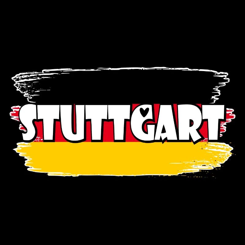 Stuttgart Deutschland Flagge