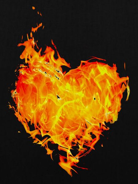 Flammendes Herz