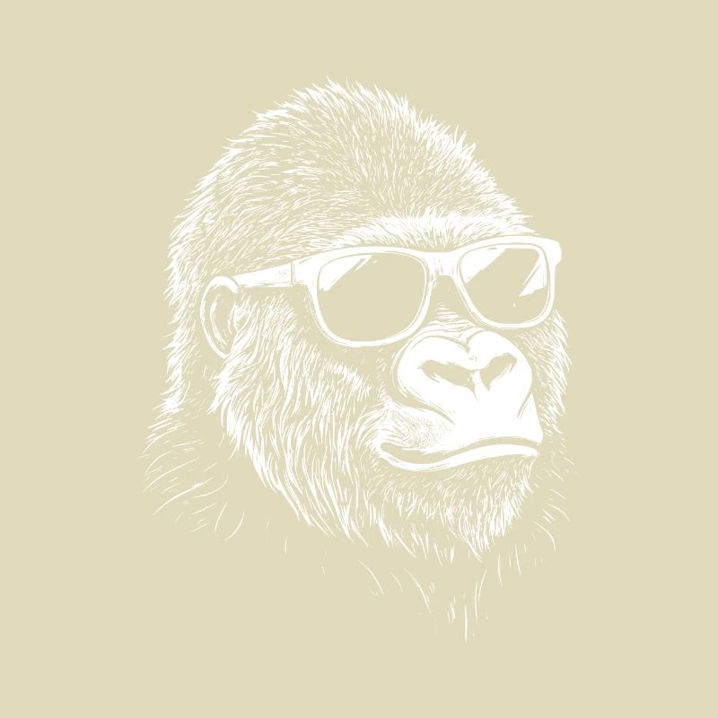 Cool Gorilla Sonnenbrille Sommer Affe Graphic