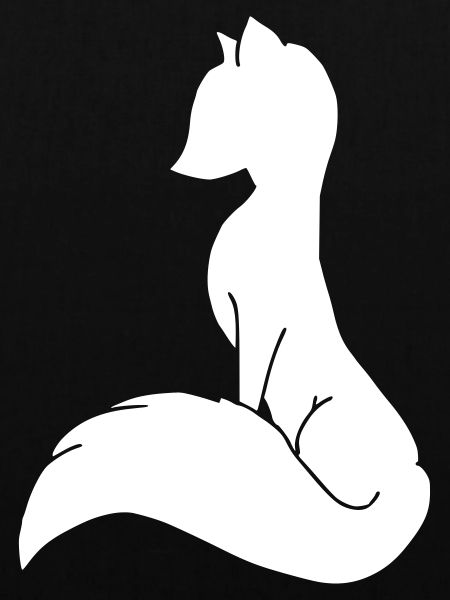 Fuchs Füchsin Silhouette Waldgeist Geschenk