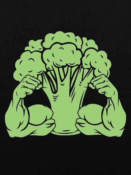 Broccoli with muscles