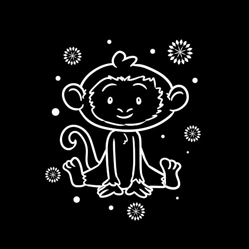 Petit bébé singe drôle