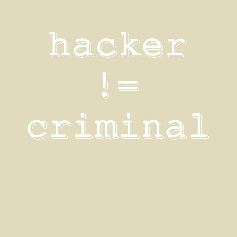 Hacker != Criminal Shirt Geschenk Programmierer
