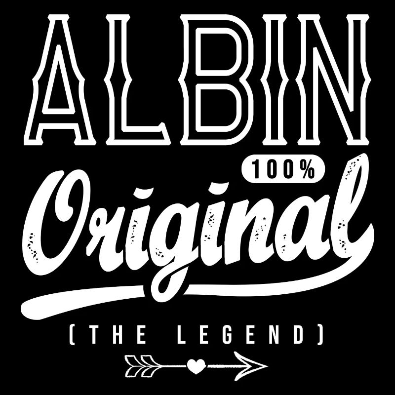 Albin ORIGINAL tshirt benutzerdefinierte Vorname Albin