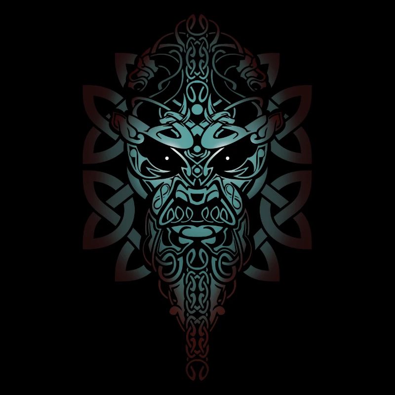 Viking Celtic Raidho Nord Hemd Design S