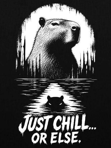 Just Chill Or Else Capybara