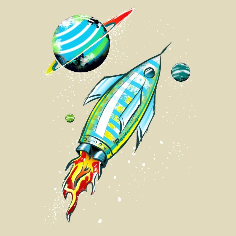 Rocket in space