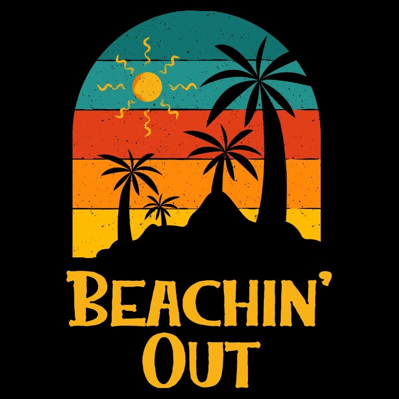 Beachin' Out Beach Couples Ocean Lovers Funny