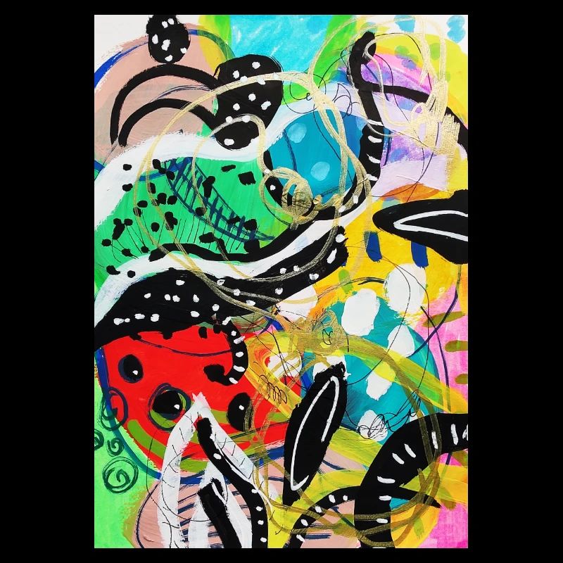 Abstract Chaos #16 original painting Design