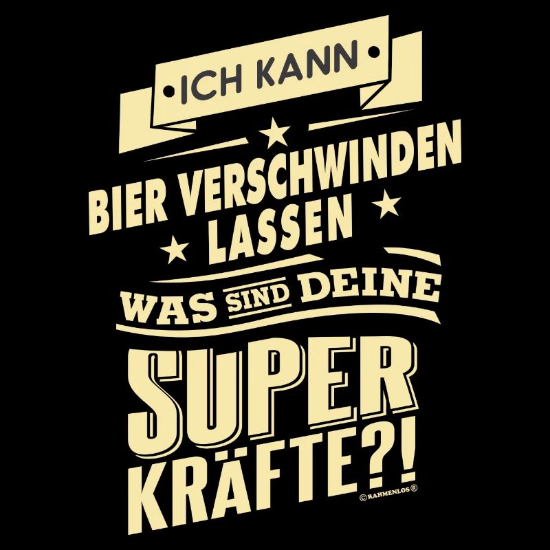 Superkräfte Bier verschwinden lassen -