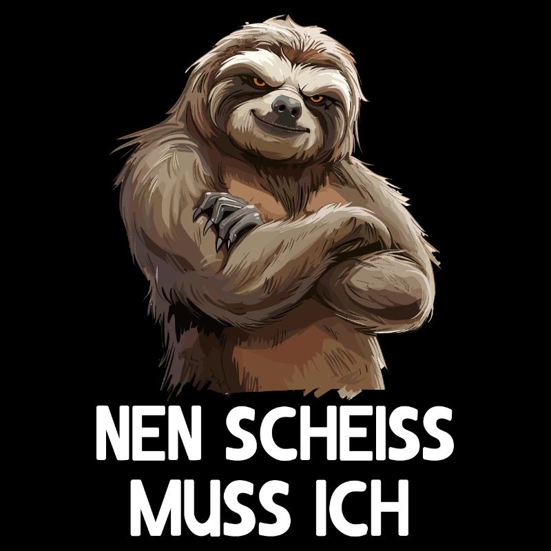 Faultier Sloth Wildnis Nen scheiss muss ich