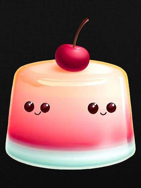 Pudding Wackelpudding Götterspeise Kawaii