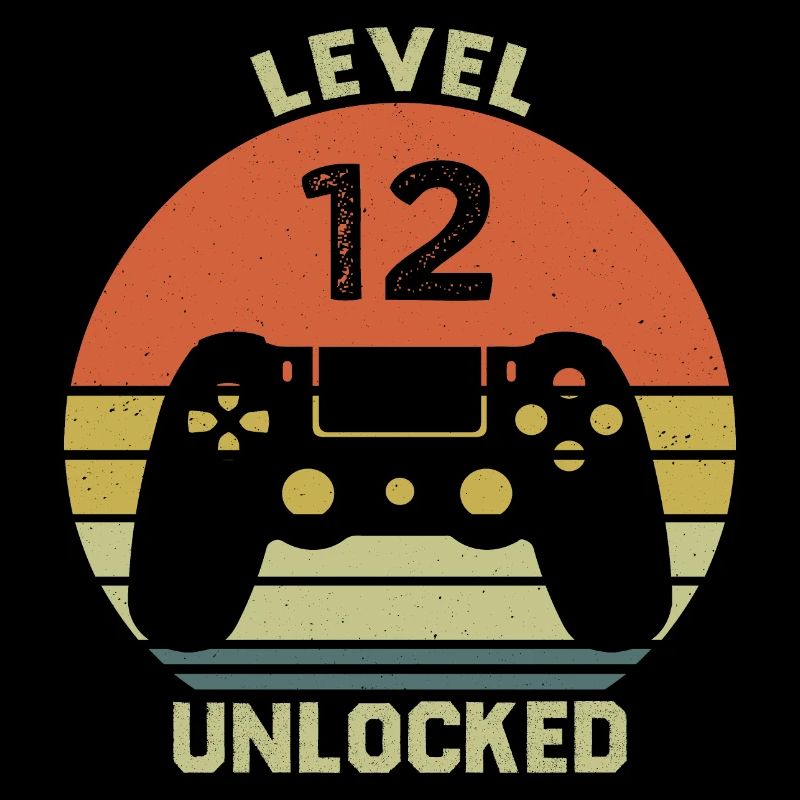 Level 12 Unlocked 12 Years Anniversary Gift