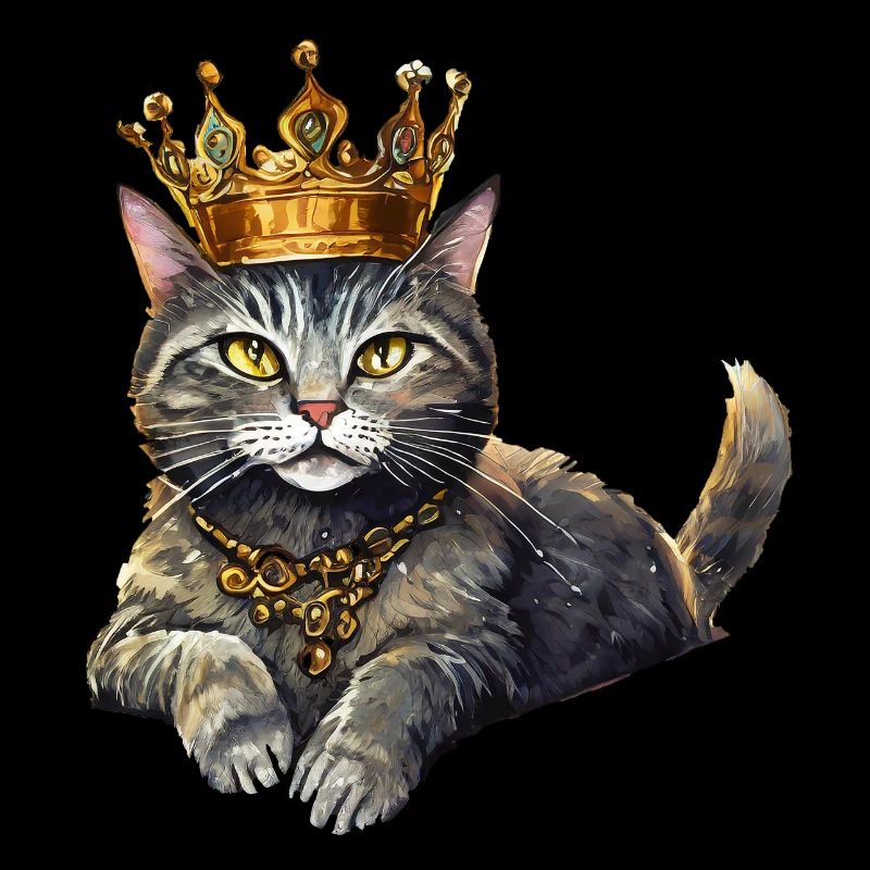 Katze mit Krone