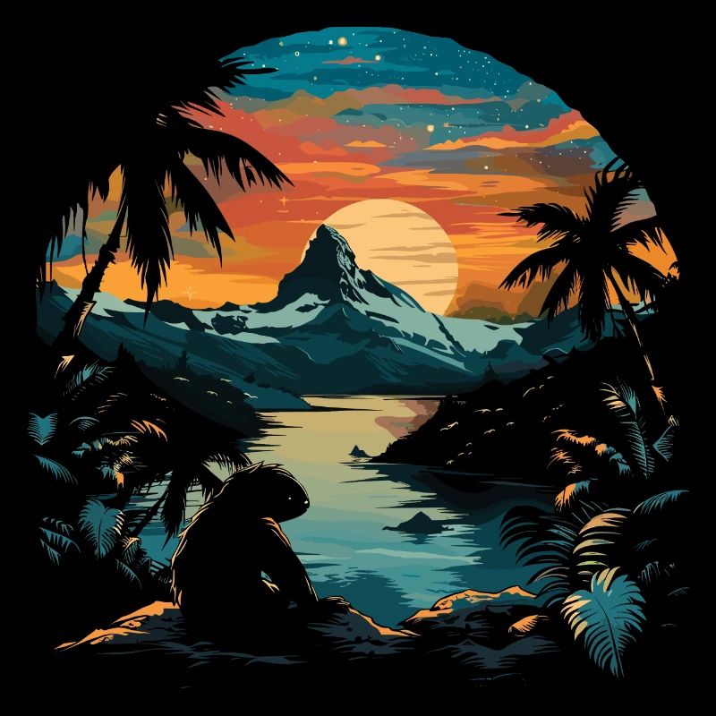Sloth Sloth Animal Sloth Wilderness Beach Palm Trees