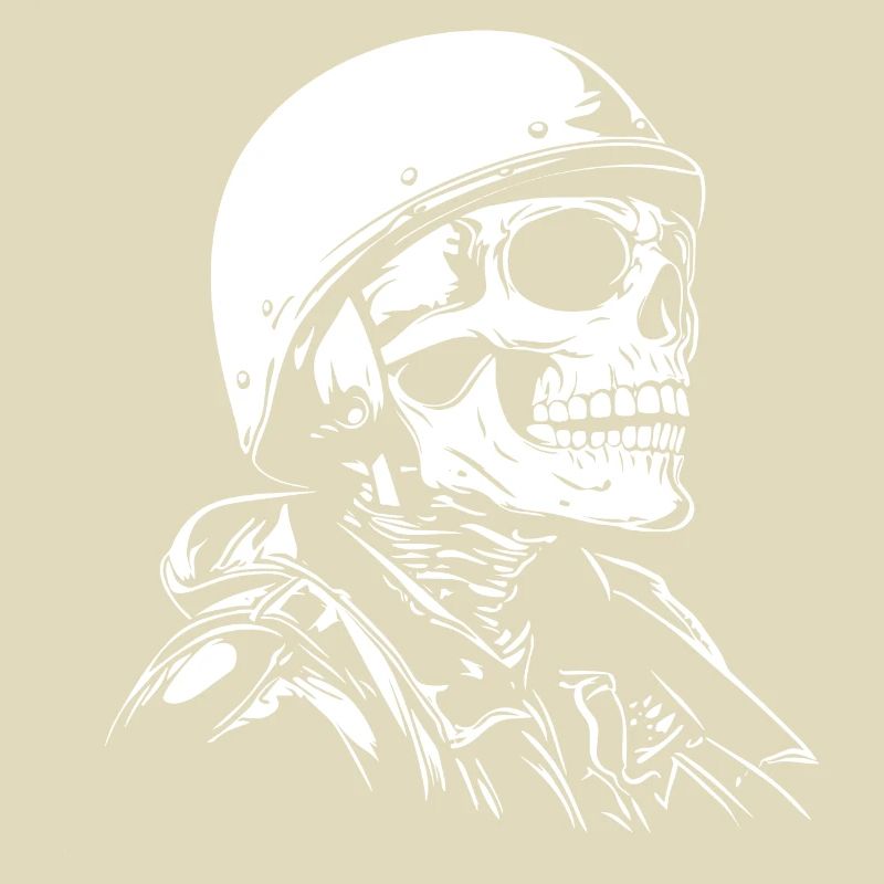 Biker Skull Motorcycle Gift
