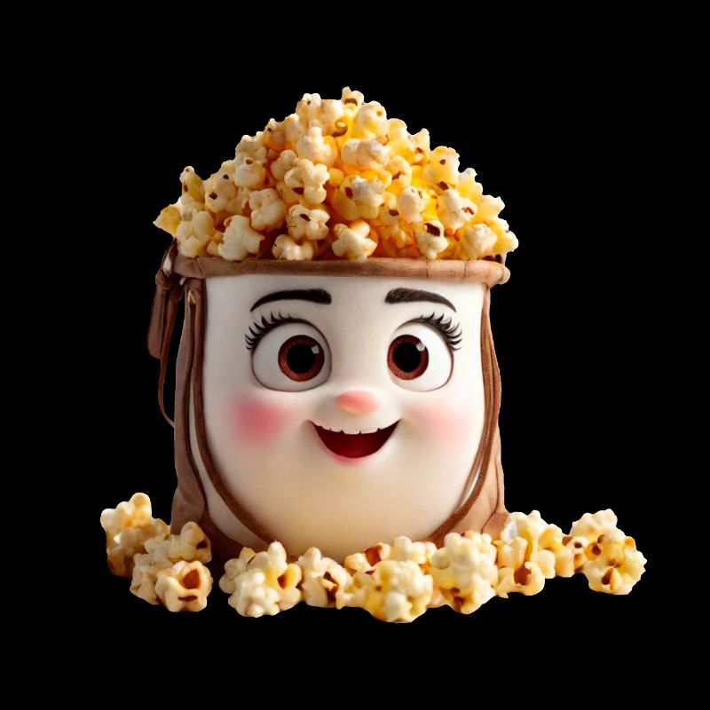 Happy Popcorn Bag