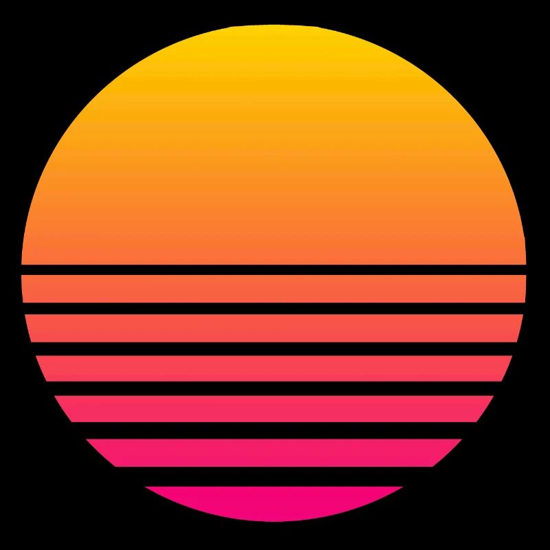 Outrun Retro Sonne