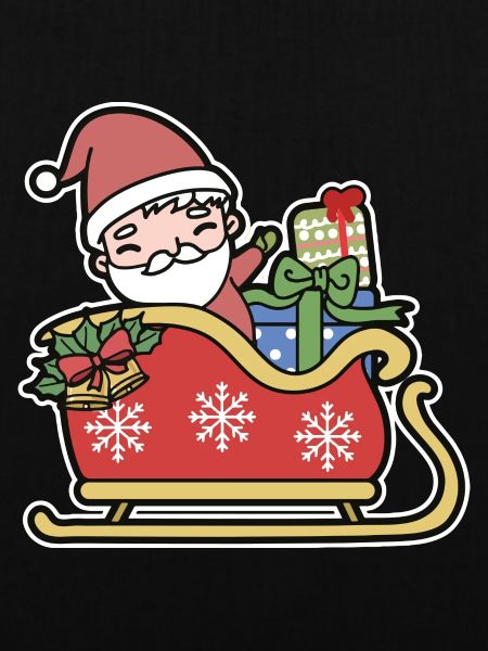 Weihnachtsmann im Schlitten