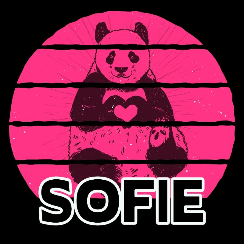 SOFIE - Beau nom avec panda mignon