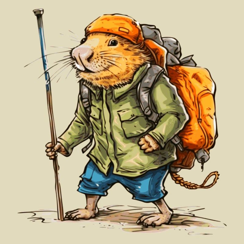 This mole rat likes to wander in free time
