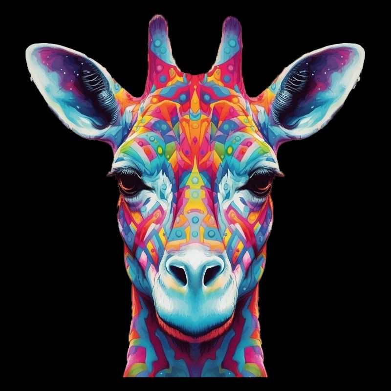 Psychedelische Giraffe