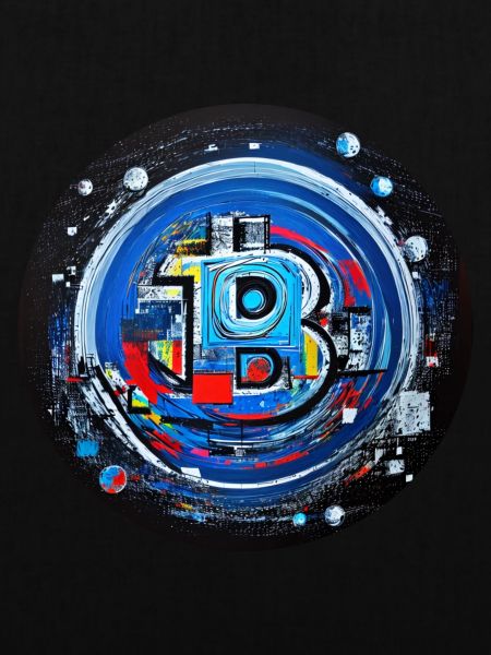 bitcoin abstract blue