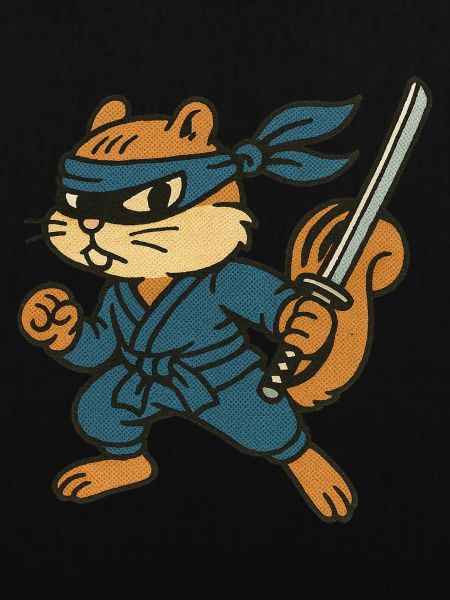 Ninja Chipmunk Verstohlener Waldkrieger