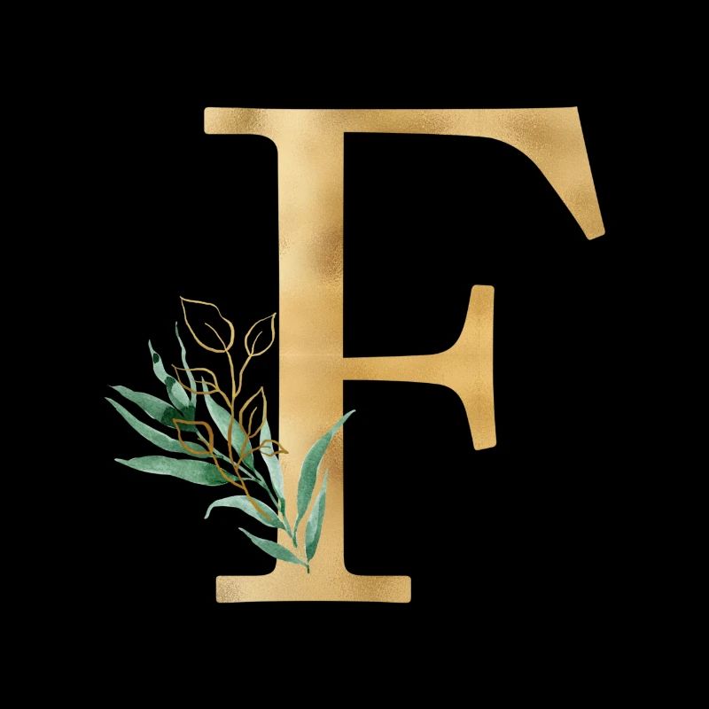 Customizable Monogram F Botany