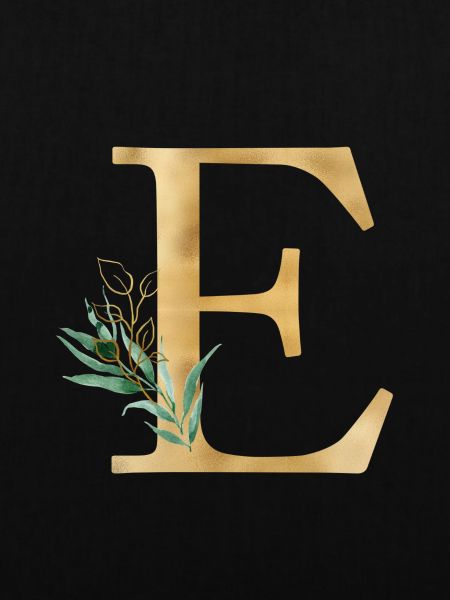 Customizable Monogram E Botany