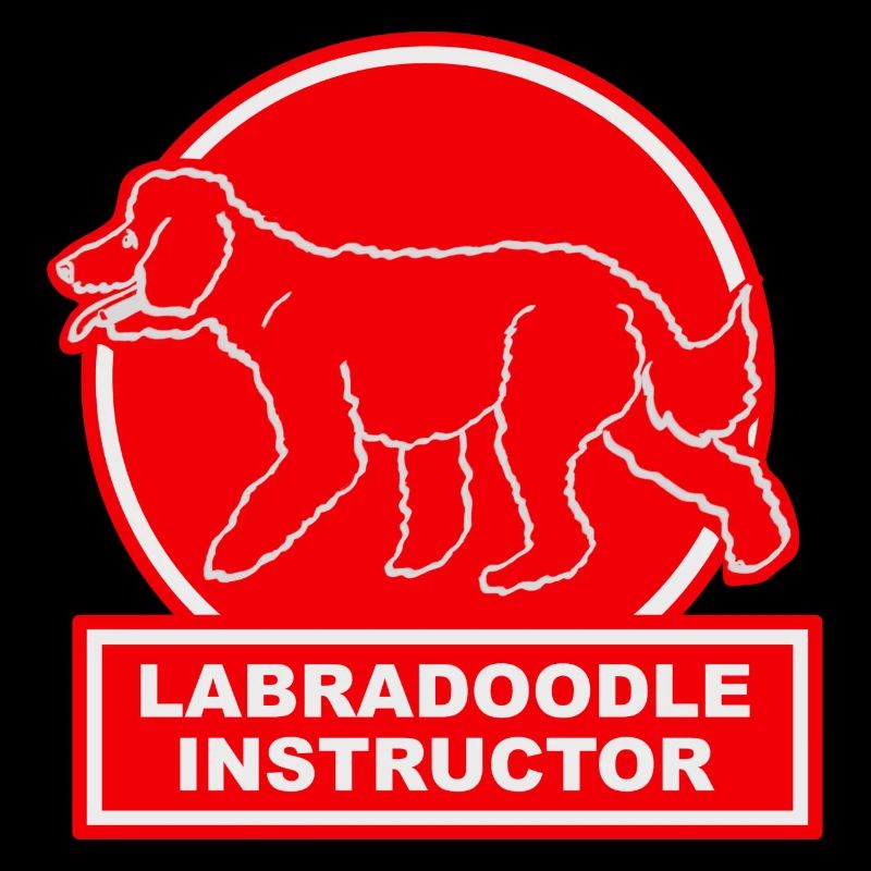 Labradoodle Instructor in red