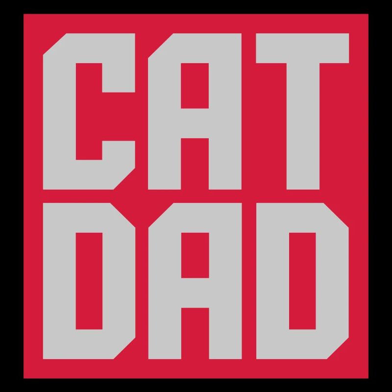 Schild Cat Dad Design