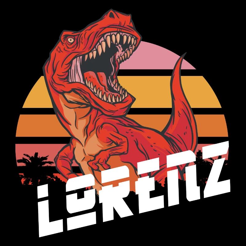 LORENZ - Beau prénom de garçon avec T-REX Dino