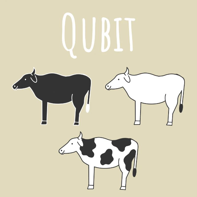 Quantencomputing mit Kühen Lustig Geschenk Kuhbit