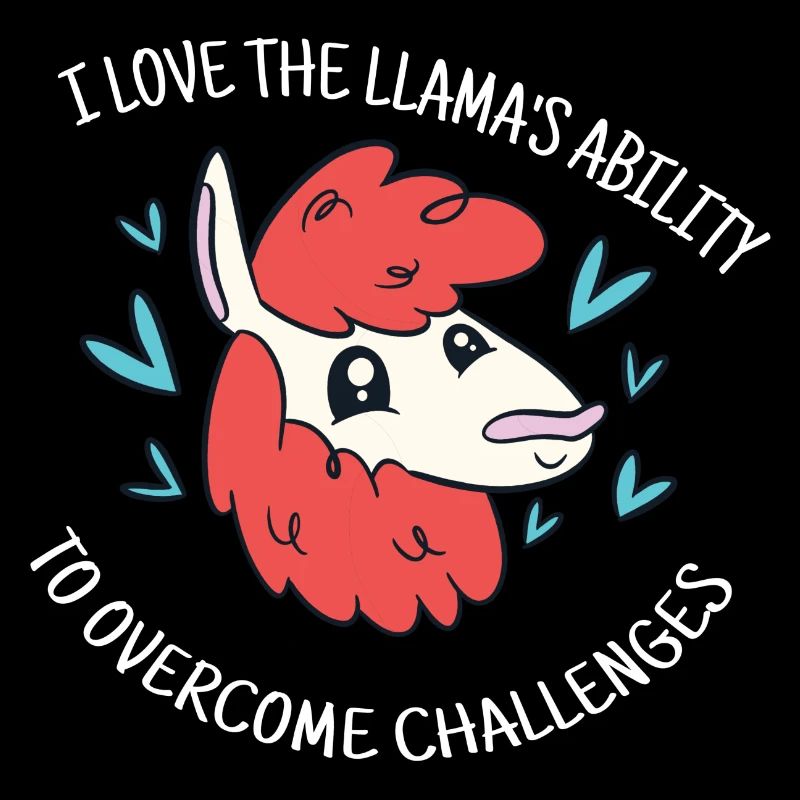 J'aime la capacité du lama à surmonter les défis