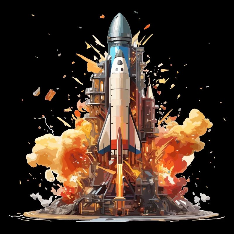 Lancement de fusée