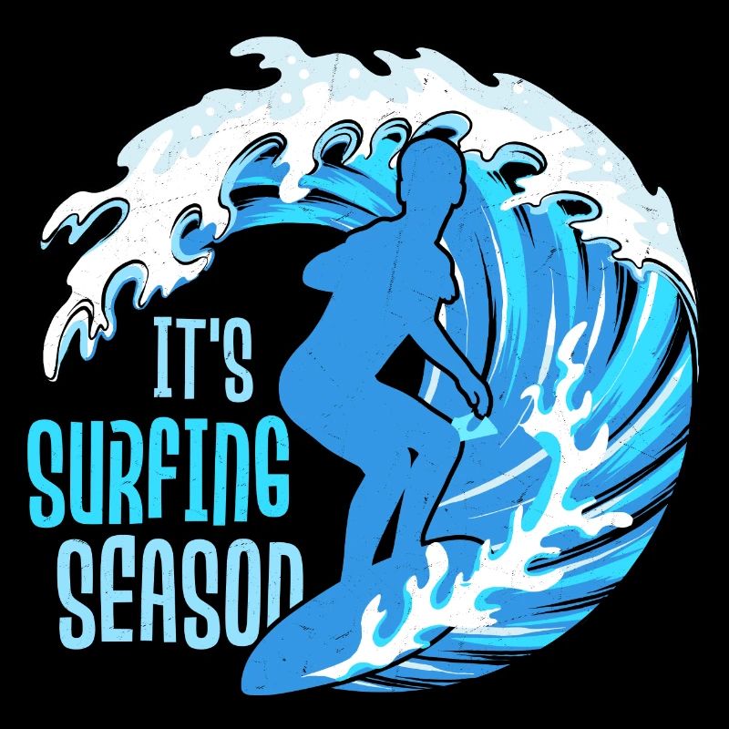 C’est la saison de surf Planche de surf Surfer Été