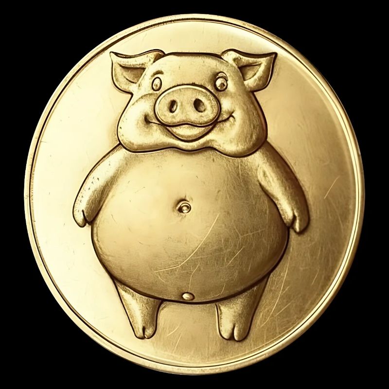Pièce de monnaie de cochon