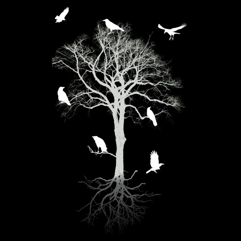 Krähen im Baum