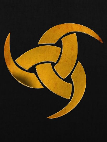 triple horn antikgold