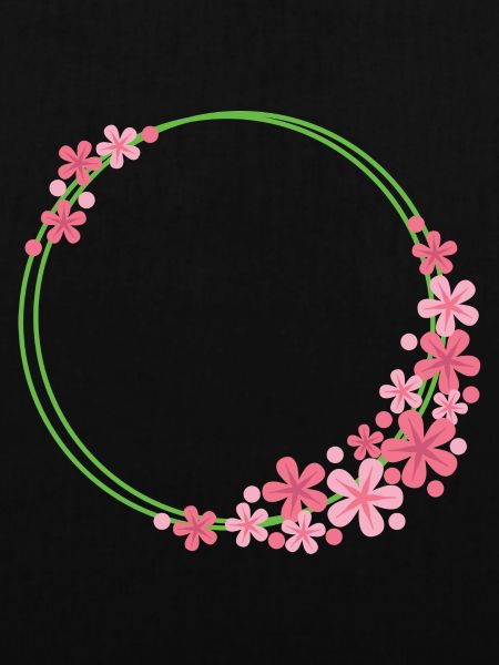 Blumen Rahmen Rund