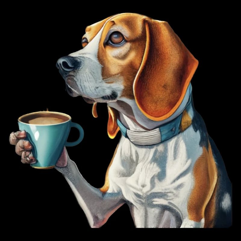 Hund und Kaffee