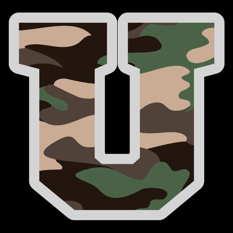 Buchstabe U Militärtarnung - Geschenkidee