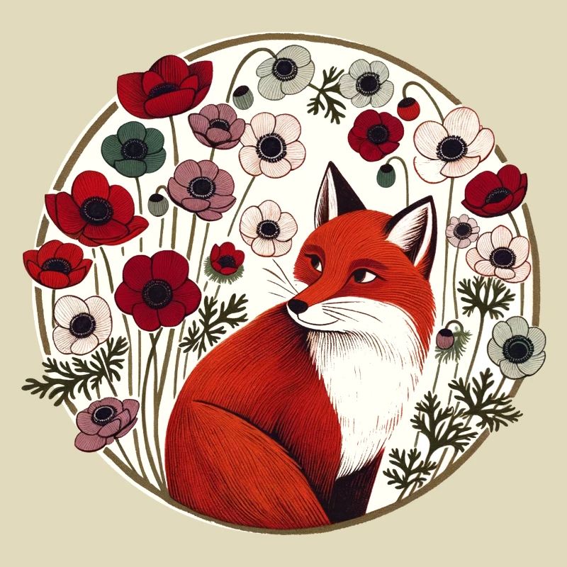 Retro Red Fox