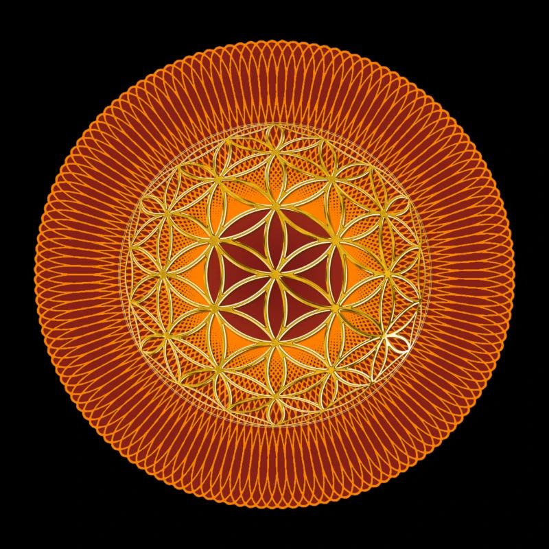 Blume des Lebens - Spirograph