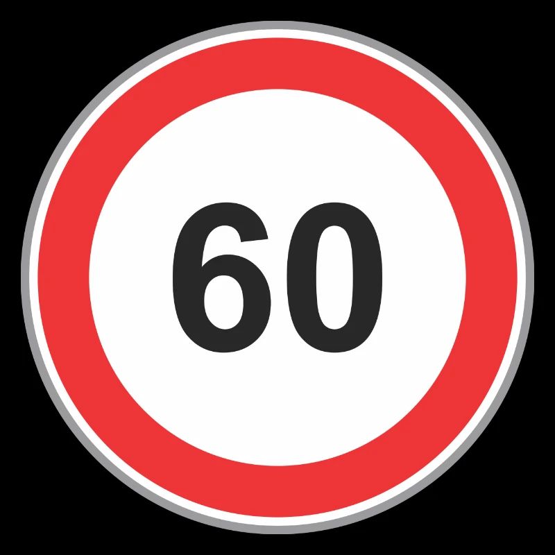 Signe de la route 60